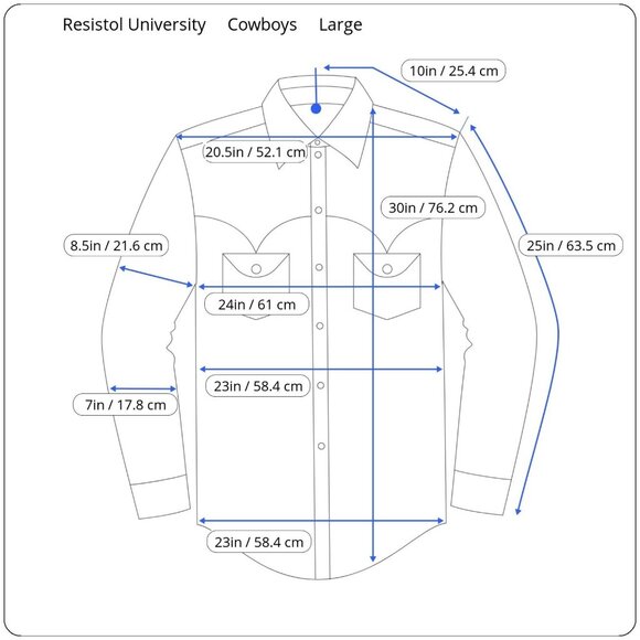 Mint Condition Resistol University Cowboys Men's Large Pearl Snap Shirt - Picture 2 of 12